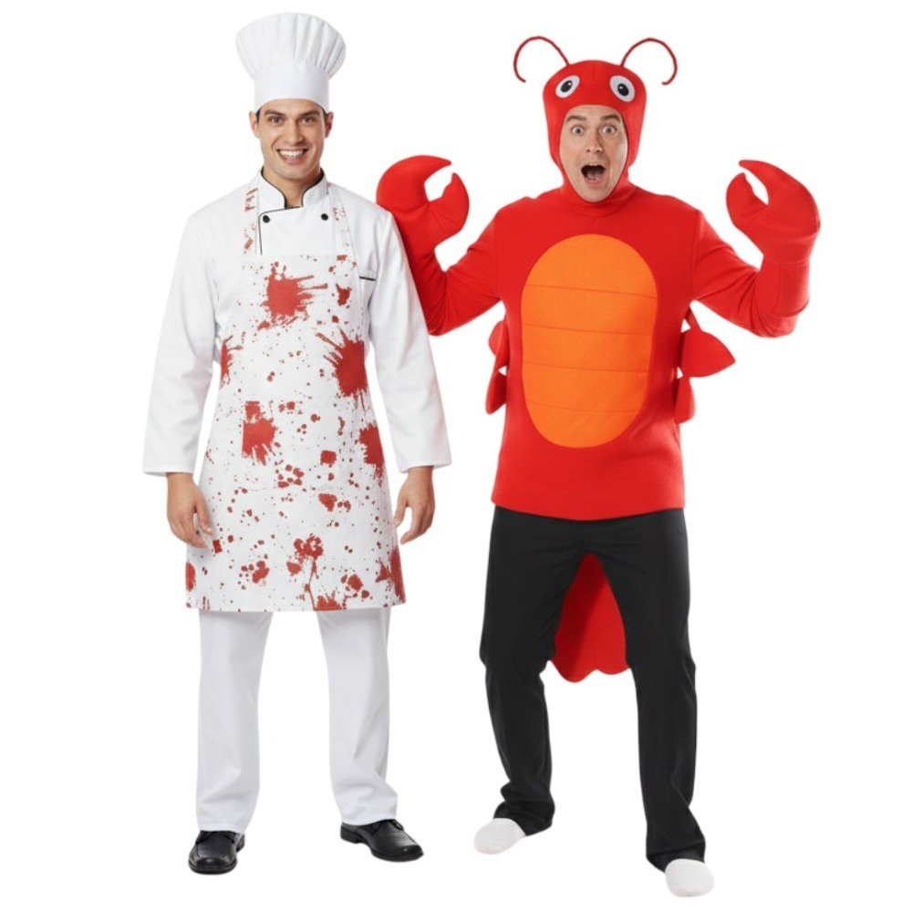 Click to view product details and reviews for Adults Lobster Chef Couples Costume.