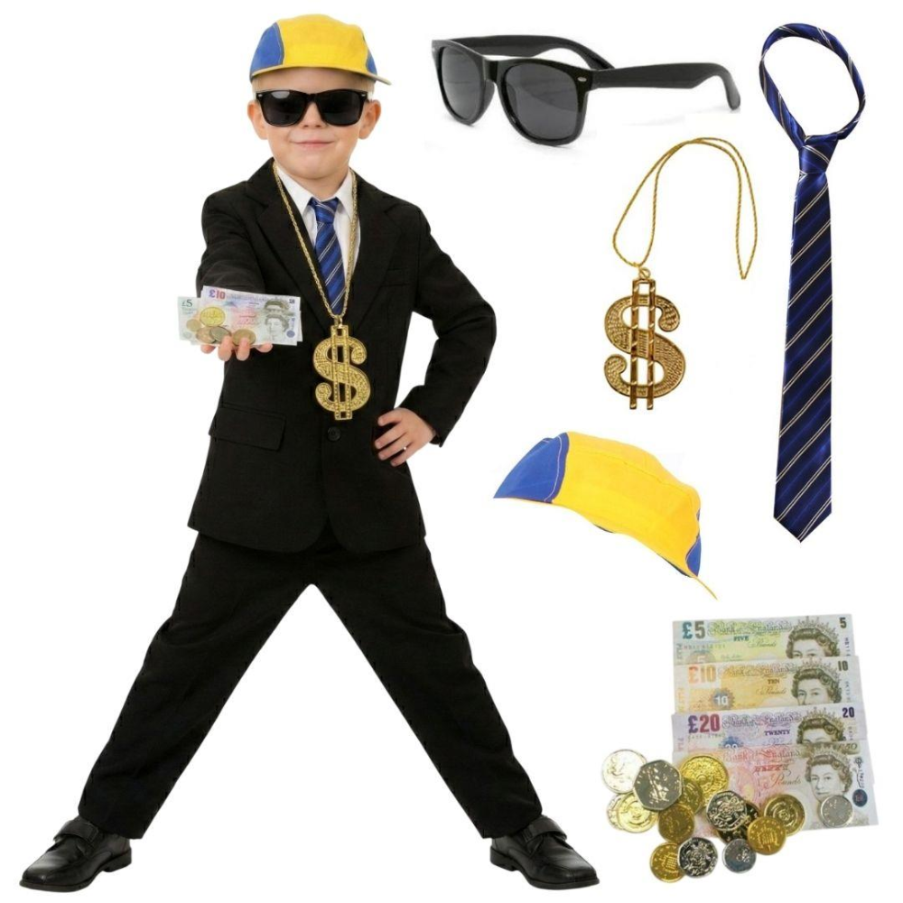 Click to view product details and reviews for Kids Rich Boy Costume 6 Pcs Suit Tie Hat Glasses Necklace Fake Money Large. Click to view product details and reviews for Kids Rich Boy Costume 6 Pcs Suit Tie Hat Glasses Necklace Fake Money Large.