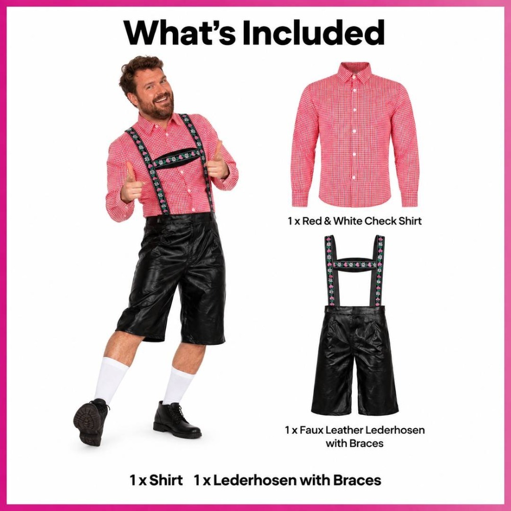 Mens Deluxe Bavarian Lederhosen
