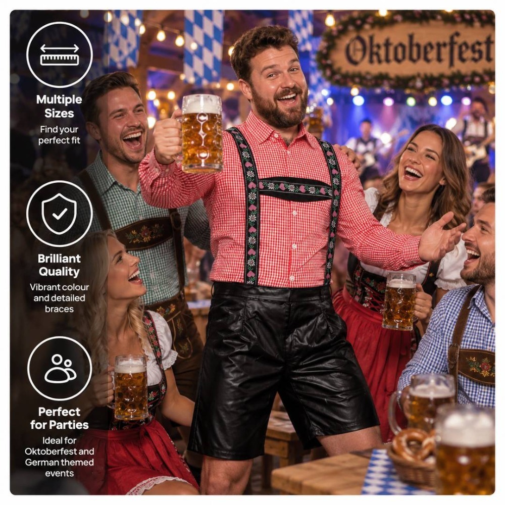 Mens Deluxe Bavarian Lederhosen