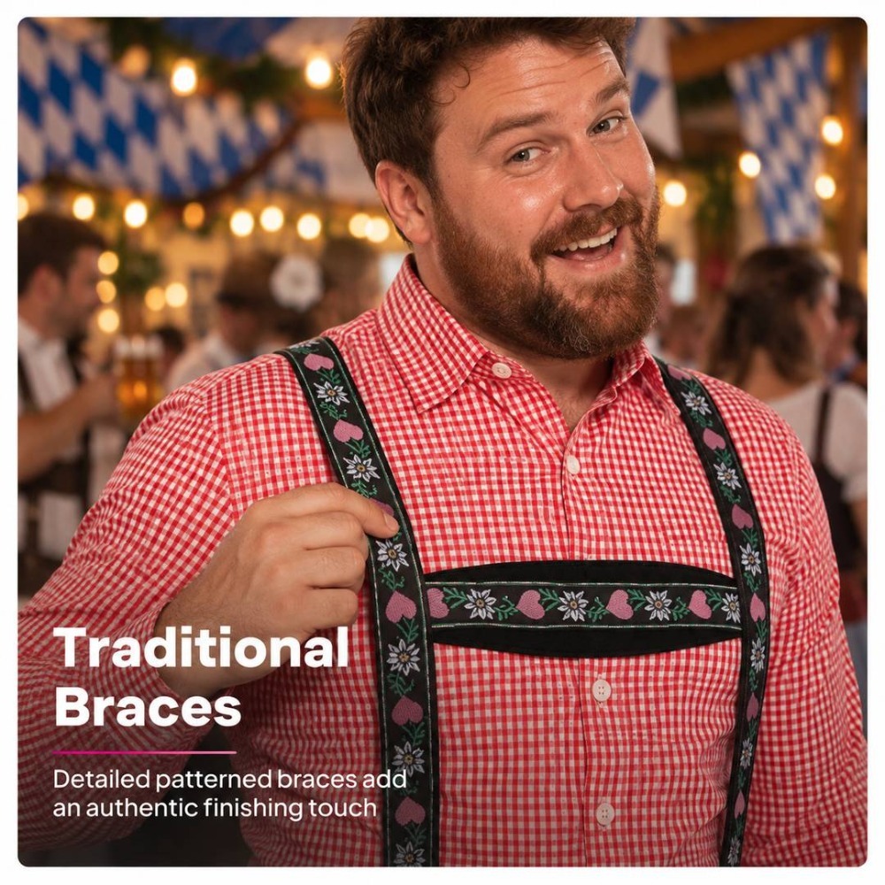 Mens Deluxe Bavarian Lederhosen
