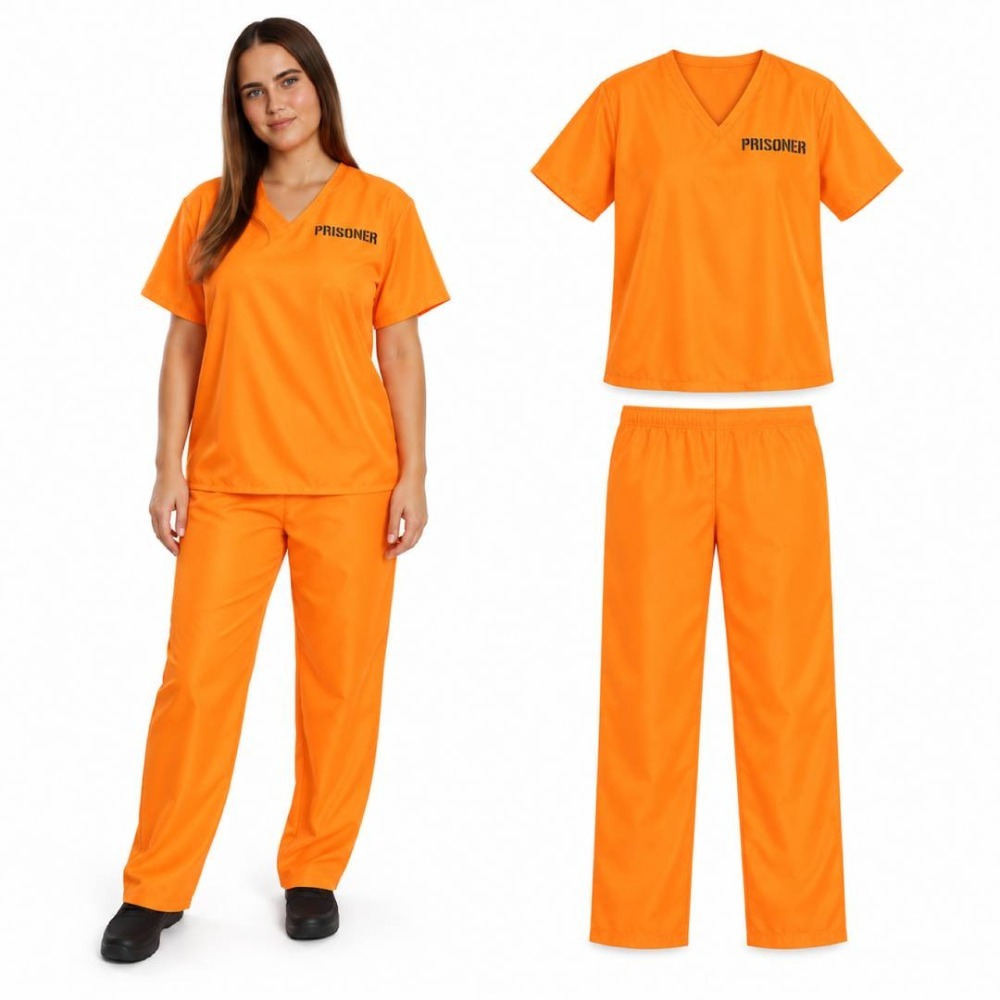 Ladies Orange Prisoner Costume
