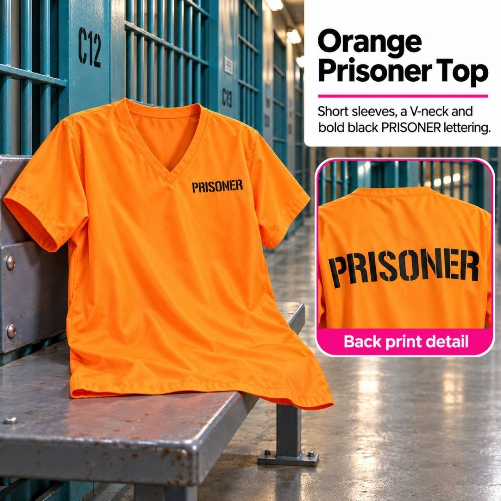 Ladies Orange Prisoner Costume