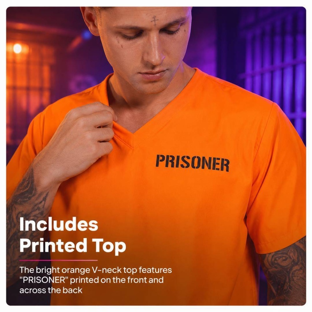 Mens Orange Prisoner Costume