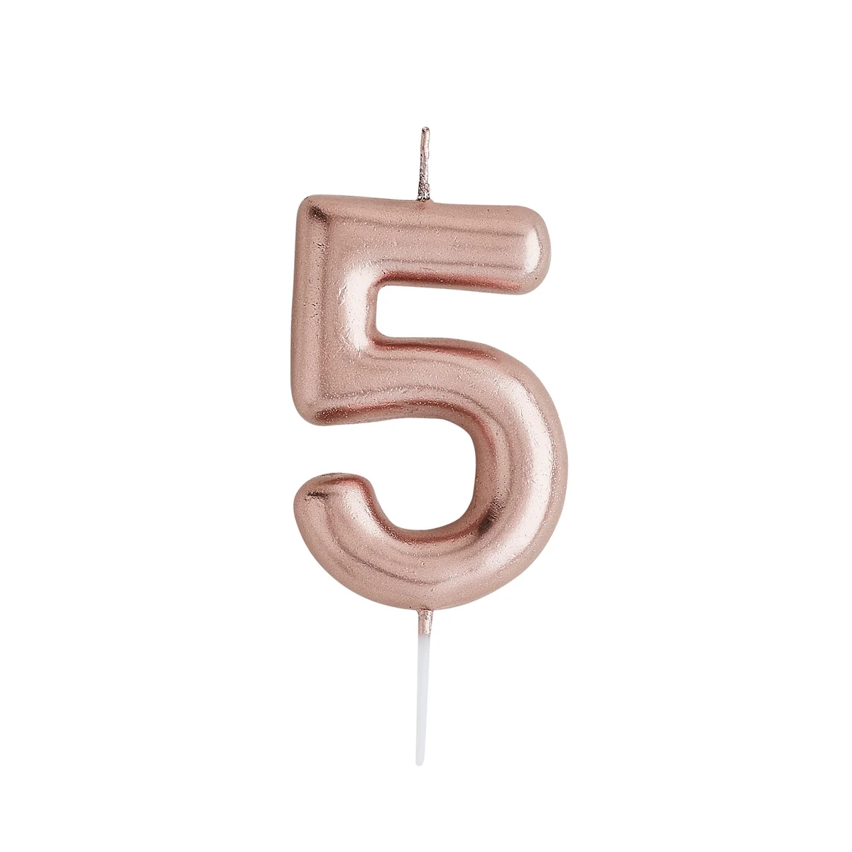 Click to view product details and reviews for Rose Gold Number Birthday Cake Candles 5.