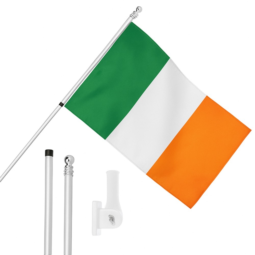 Click to view product details and reviews for Large 5ft X 3ft Ireland Flag With 6ft Pole Wall Bracket.