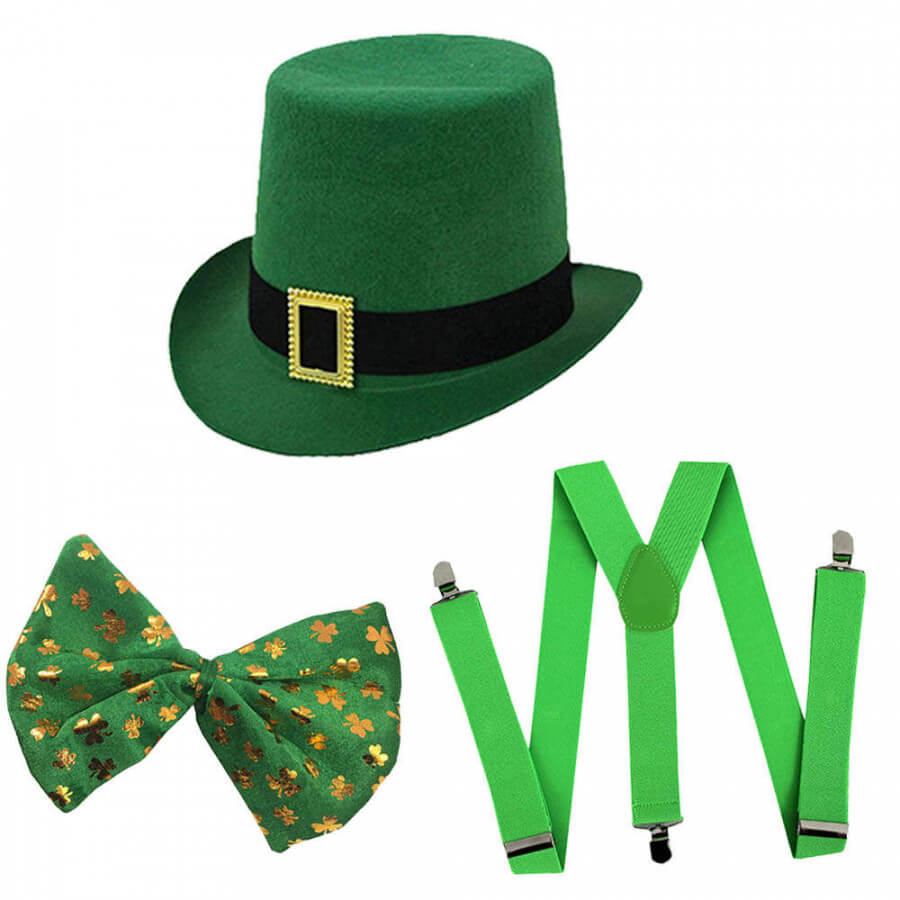 Click to view product details and reviews for Irish Buckle Hat Bow Tie Braces Pack Of 1.