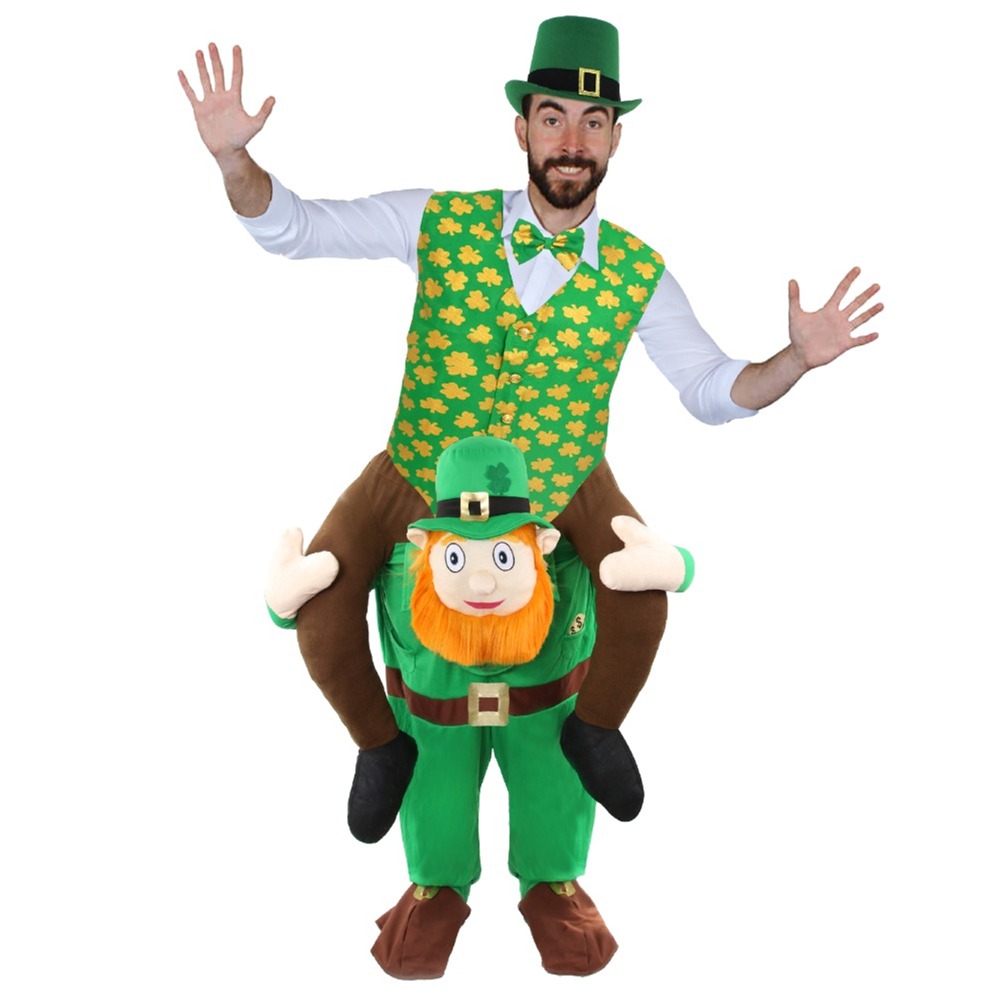 Irish Pick Me Up Costume with Waistcoat, Tie & Top Hat