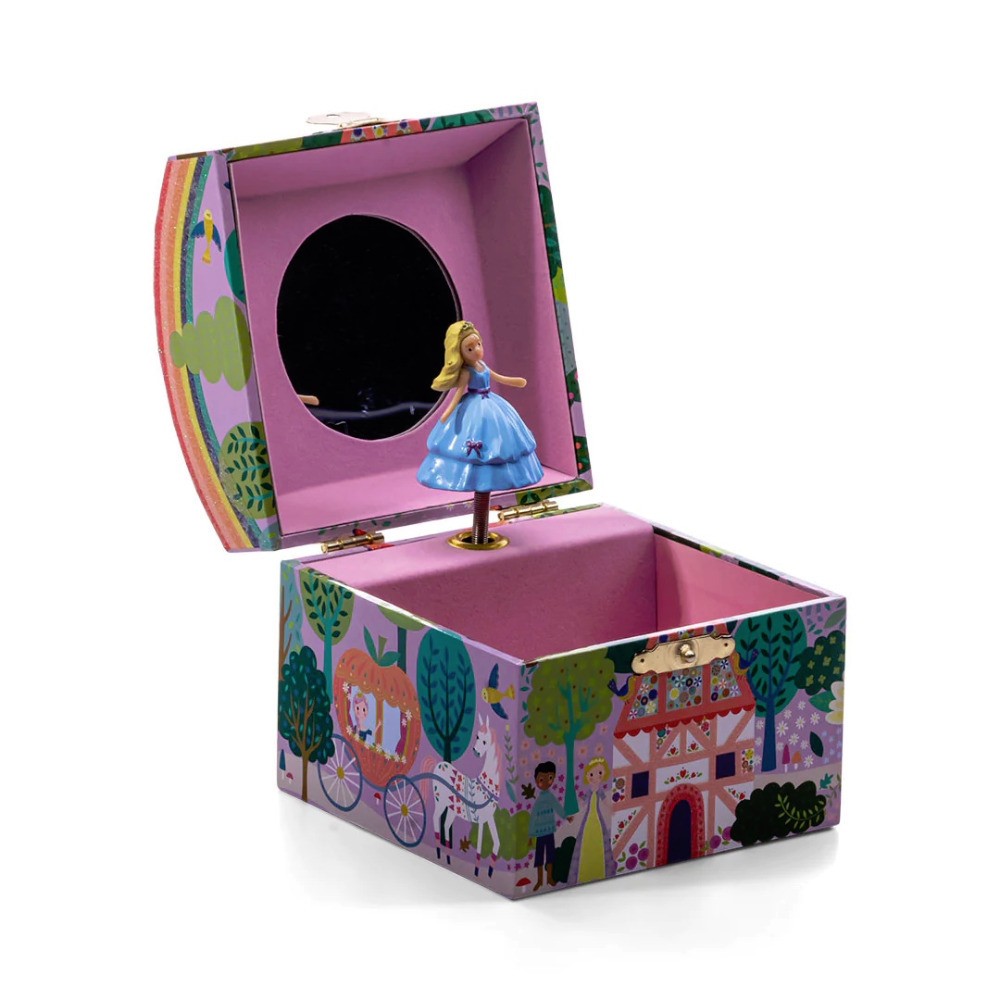 Jewellery Box Musical Kids Floss & Rock Children Play Game Doll Fairy Tale Dome
