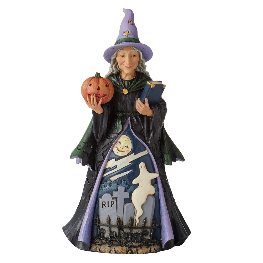 Jim Shore Friendly Witch Heartwood Creek Decorative Spooky Halloween Figurine