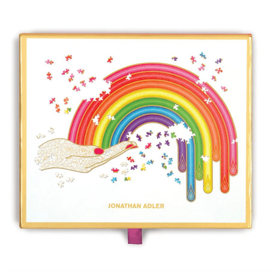 Click to view product details and reviews for Jonathan Adler Rainbow Hand Jigsaw Puzzle Galison 750 Pieces.