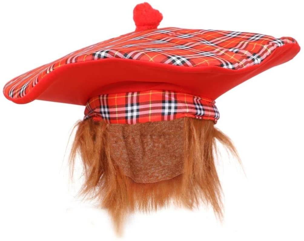 Click to view product details and reviews for Jumbo Tam O Shanter Hat With Hair Scottish Fancy Dress Single.