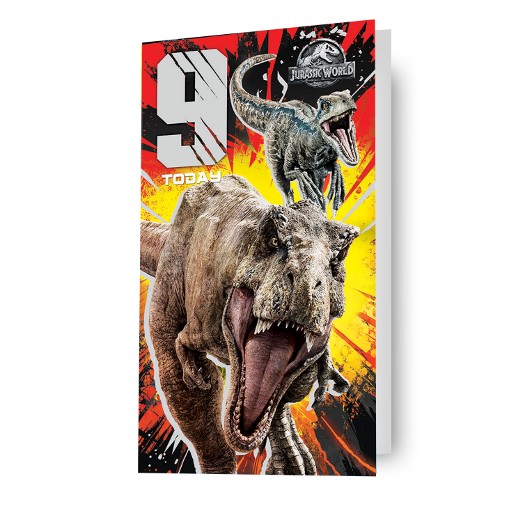 Click to view product details and reviews for Jurassic World Age 9 Birthday Card.