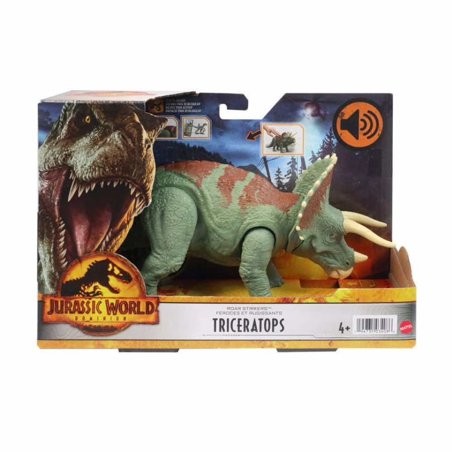 Jurassic World Dominion: Roar Strikers Triceratops Figure