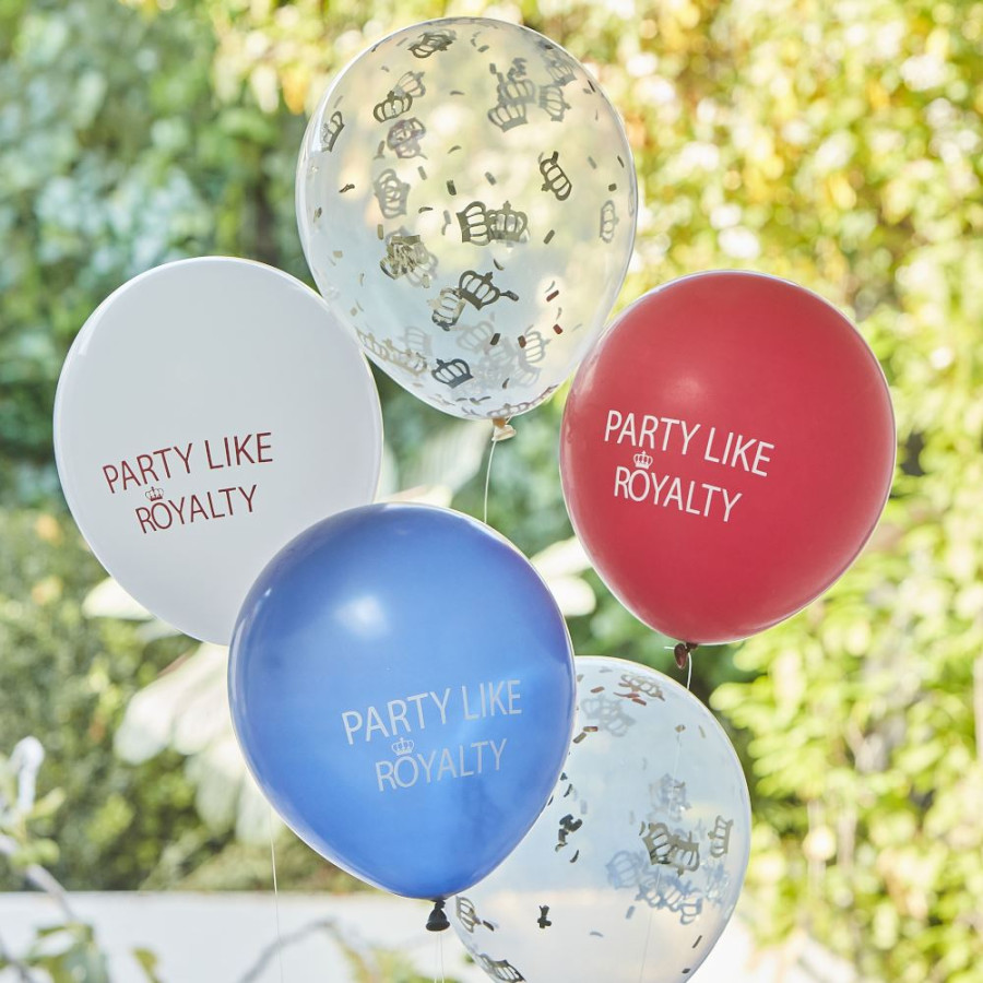 Kings Coronation Party Balloon Bundle x 5 Decoraton