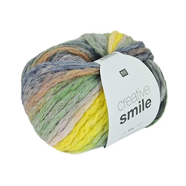 Knitting Wool Creative Smile Gradient Soft Washable Yarn Multi Coloured 50m