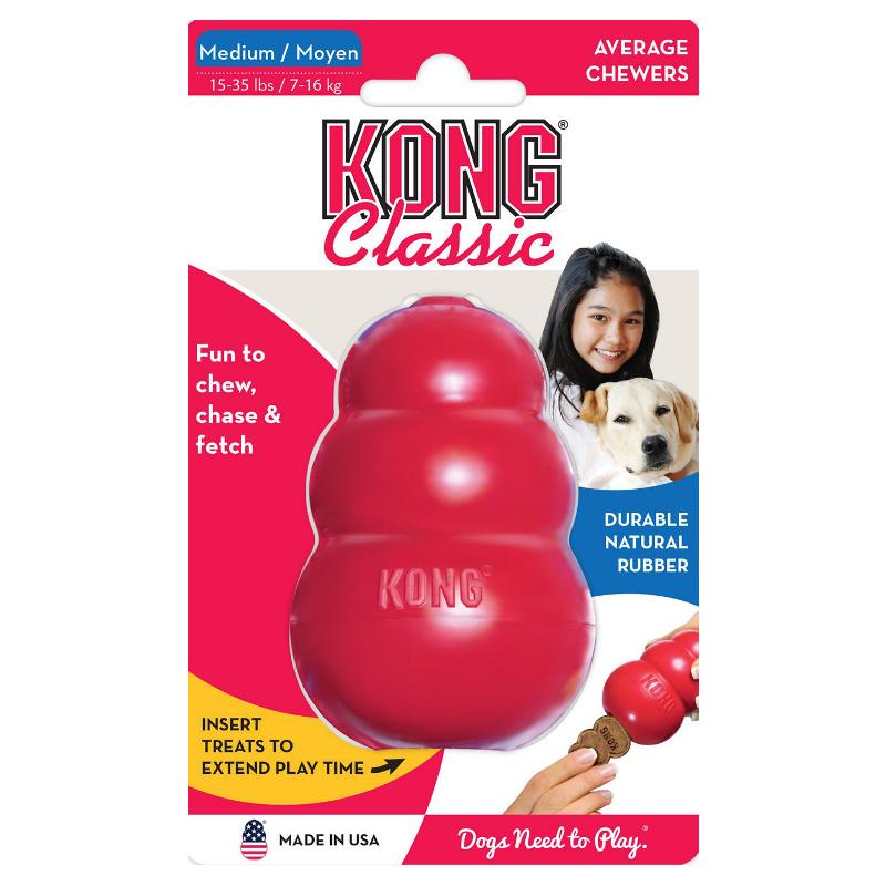 KONG Classic Red Rubber Dog Toy 6 Sizes