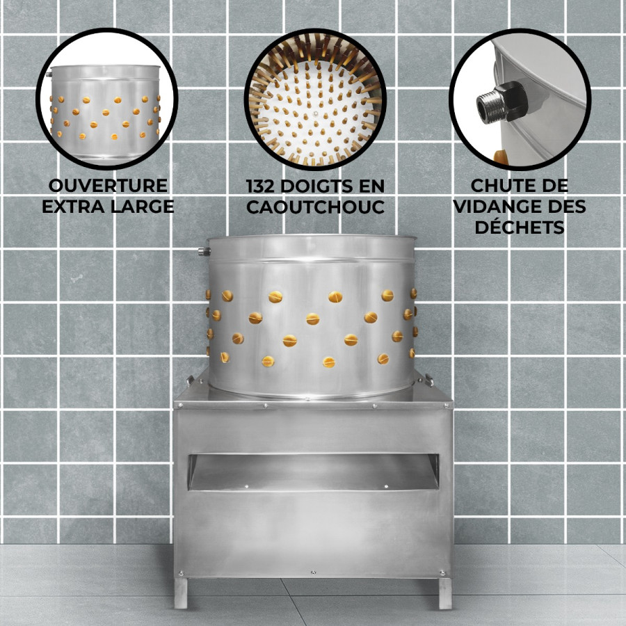 KuKoo Poultry Plucker Machine – 60cm