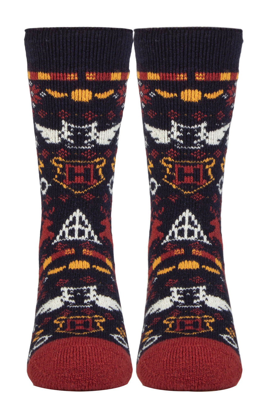 Ladies Novelty Harry Potter Socks | Heat Holders Lite | Winter Warm Fun Pattern Socks for Women