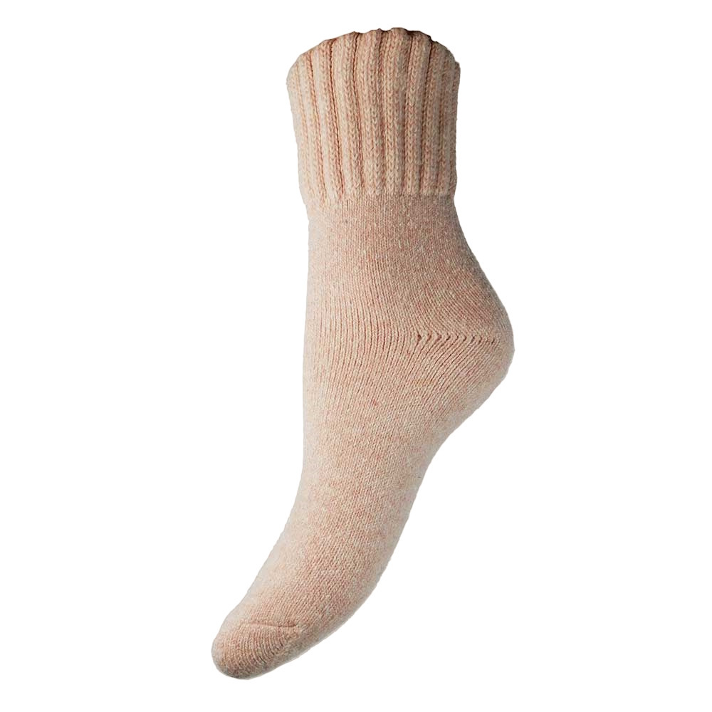 Click to view product details and reviews for Ladies Wool Blend Socks Light Pink.