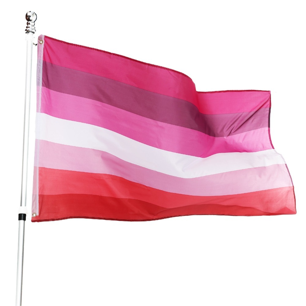 Large 5ft X 3ft Lesbian Flag Pack Of 3