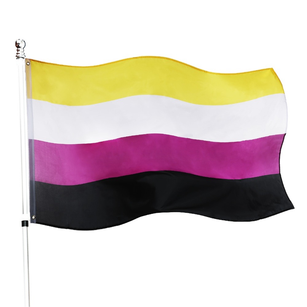 Click to view product details and reviews for Large 5ft X 3ft Non Binary Flag Pack Of 1.