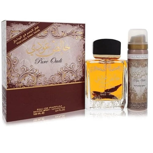 Lattafa Pure Oudi 100Ml Eau De Parfum Spray + 50Ml Perfumed Spray Set
