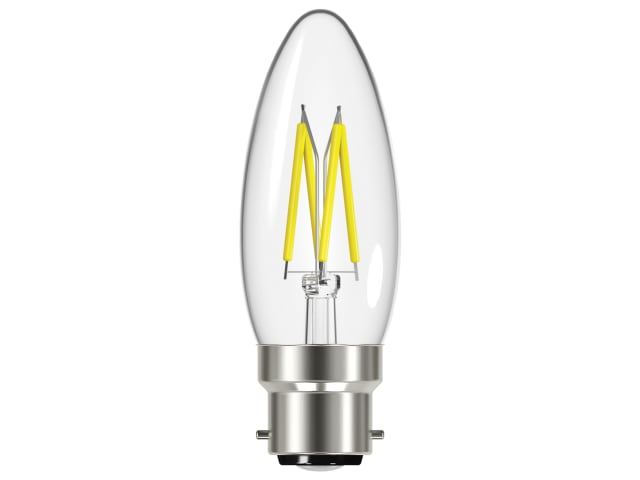 Click to view product details and reviews for Led Bc B22 Candle Filament Non Dimmable Bulb Warm White 470 Lm 4w Engs12868.