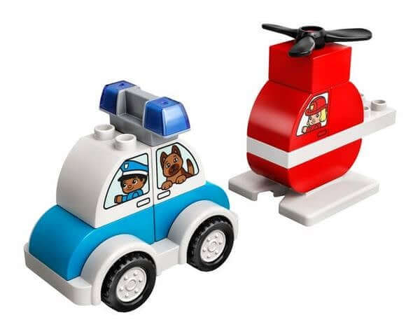 Lego Duplo Fire Helicopter & Police Car - 10957
