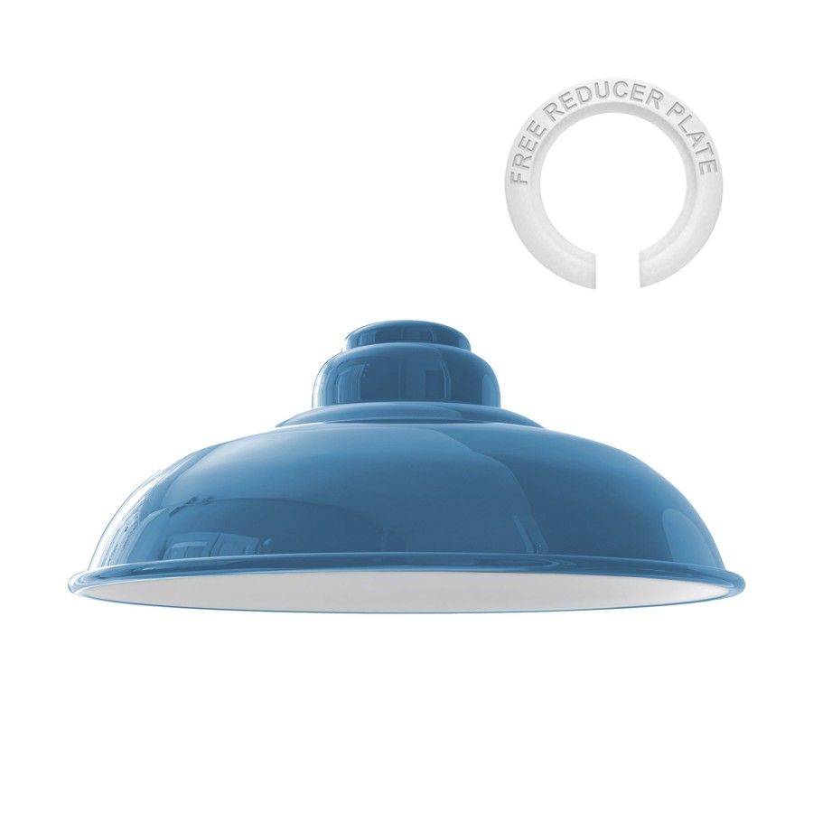 Light Blue Lamp Shade Gloss Modern Metal Light Shade1087
