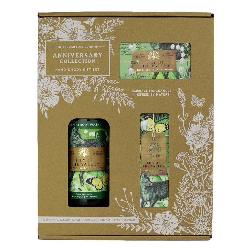 Lily of The Valley Luxury Scented Vegan Cruelty Free Hand & Body Gift Set Box