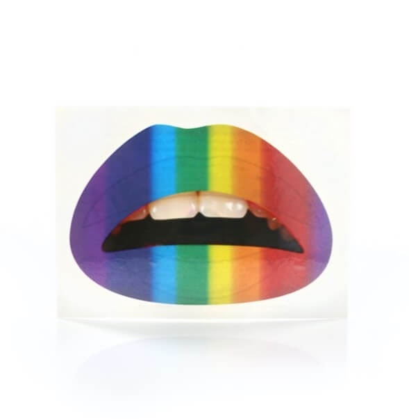 Click to view product details and reviews for Lip Tattoo 2 In Packet Rainbow.