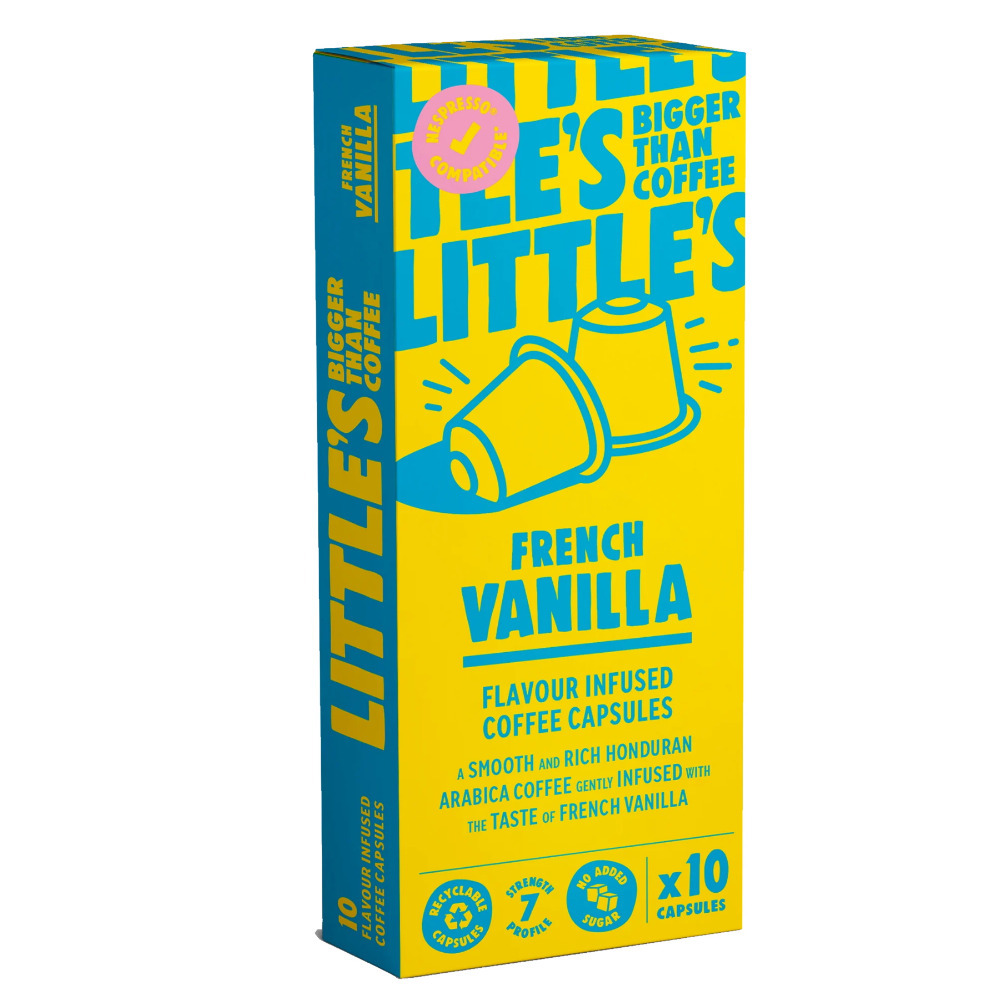 Little's French Vanilla Flavour Nespresso® Compatible Coffee 10 Capsules Box