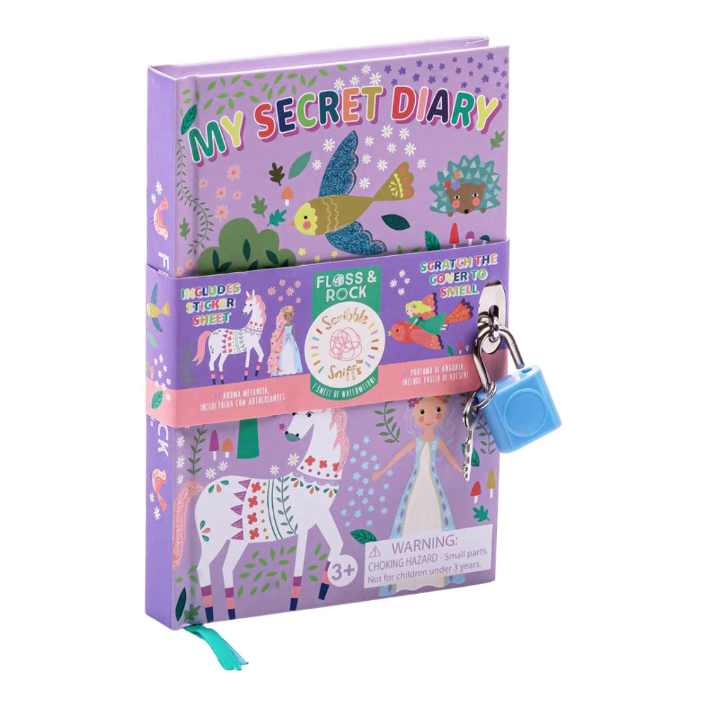 Lockable Secret Diary Kids Lock Key Girls Scented Notes Eco Journal Fairy Tale