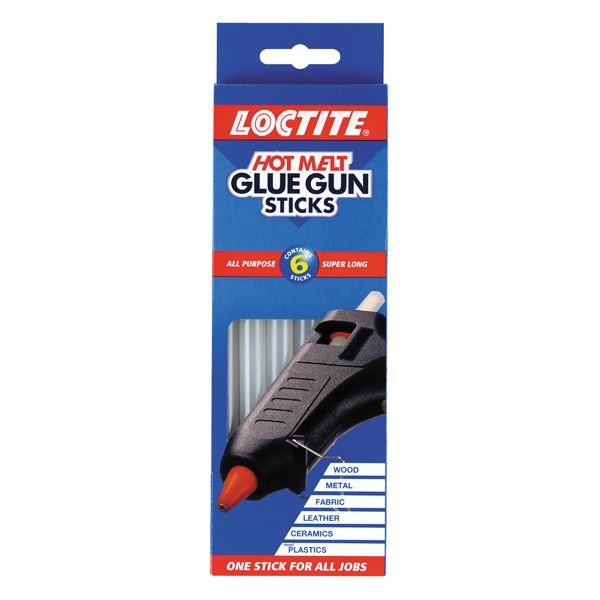 Loctite Hot Melt Glue Sticks Pk6 - LO00097