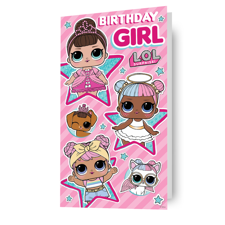 Click to view product details and reviews for Lol Surprise Birthday Girl Pink Card.