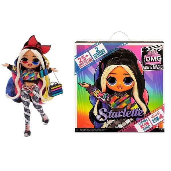 LOL Surprise OMG Movie Magic Starlette Fashion Doll with 25 Surprises