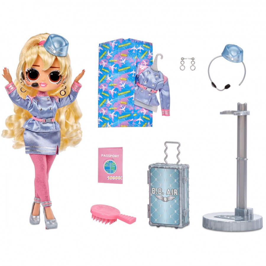 LOL Surprise OMG World Travel Fly Gurl Fashion Doll with 15 Surprises