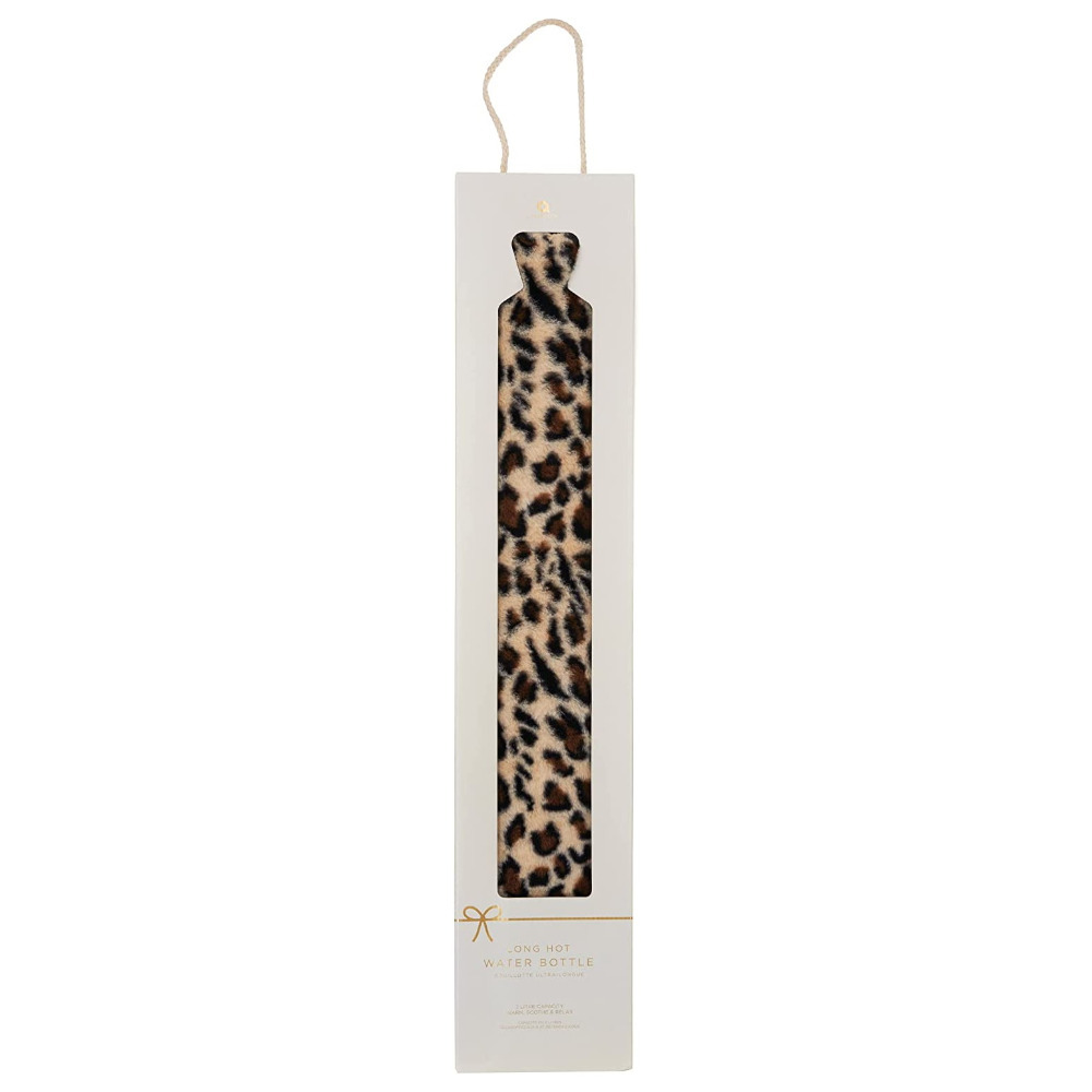 Click to view product details and reviews for Leopard Print Hot Water Bottle Long Faux Fur Gift.