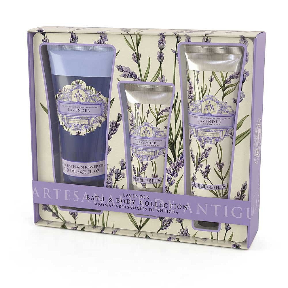 Luxury Bath & Body Collection Lavender Floral Scented Pamper Gift Boxed Set