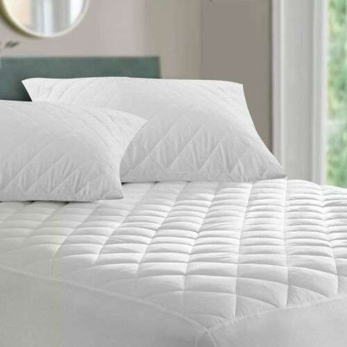 Luxury Quilted Mattress Protector Cover Deep Fitted Single Double King All Sizes
