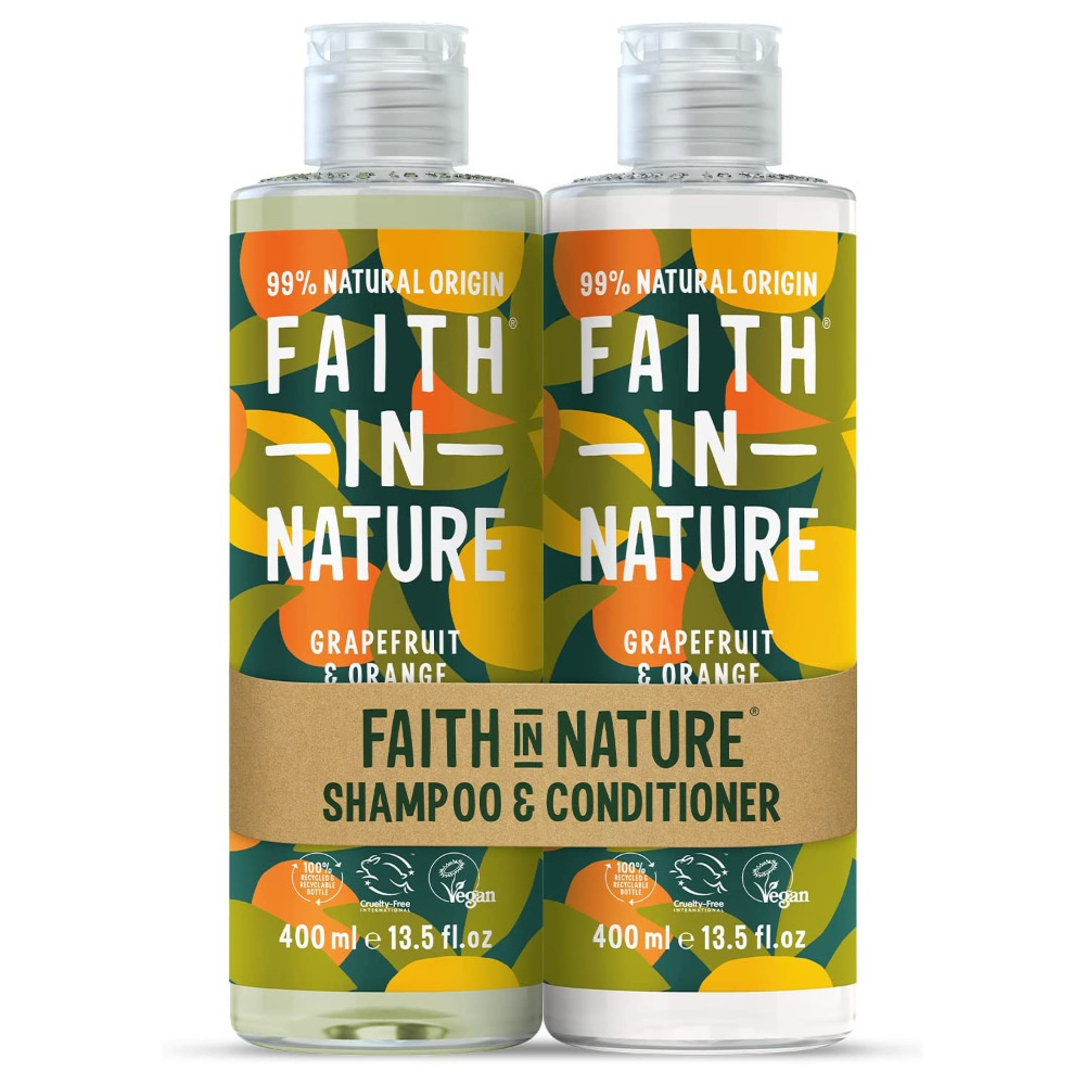 Luxury Shampoo & Conditioner Hair Care Twin Grapefruit & Orange Fragranced Gift Set