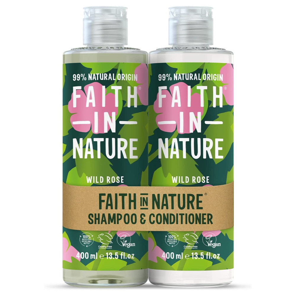 Luxury Shampoo & Conditioner Hair Care Twin Wild Rose Fragranced Beauty Gift Set