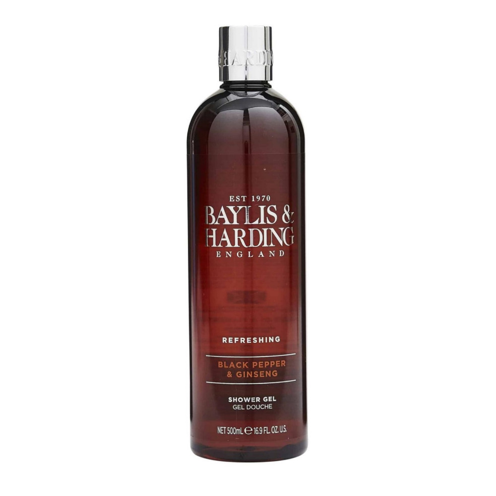 Luxury Shower Gel Body Wash Black Pepper & Ginseng Baylis & Harding Fragranced Gift