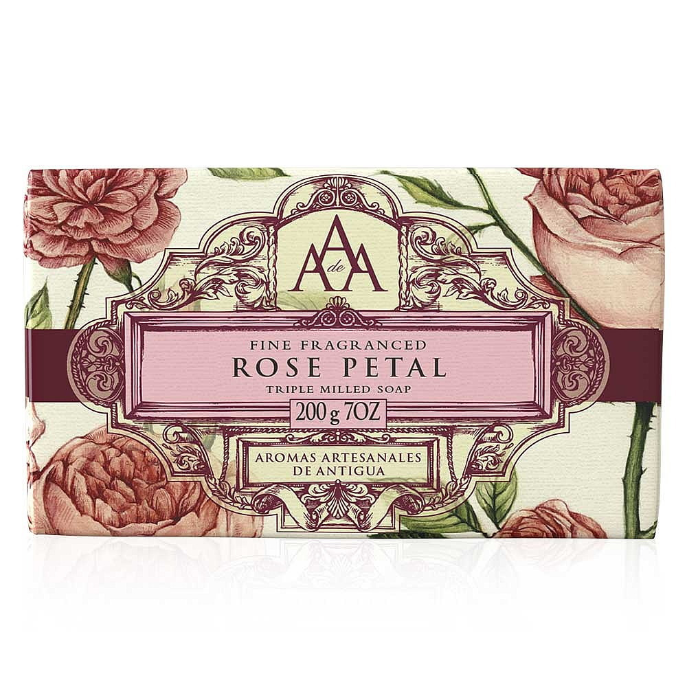 Luxury Wrapped Soap Bar Rose Petal Floral Scented Gift By Somerset Toiletry Co