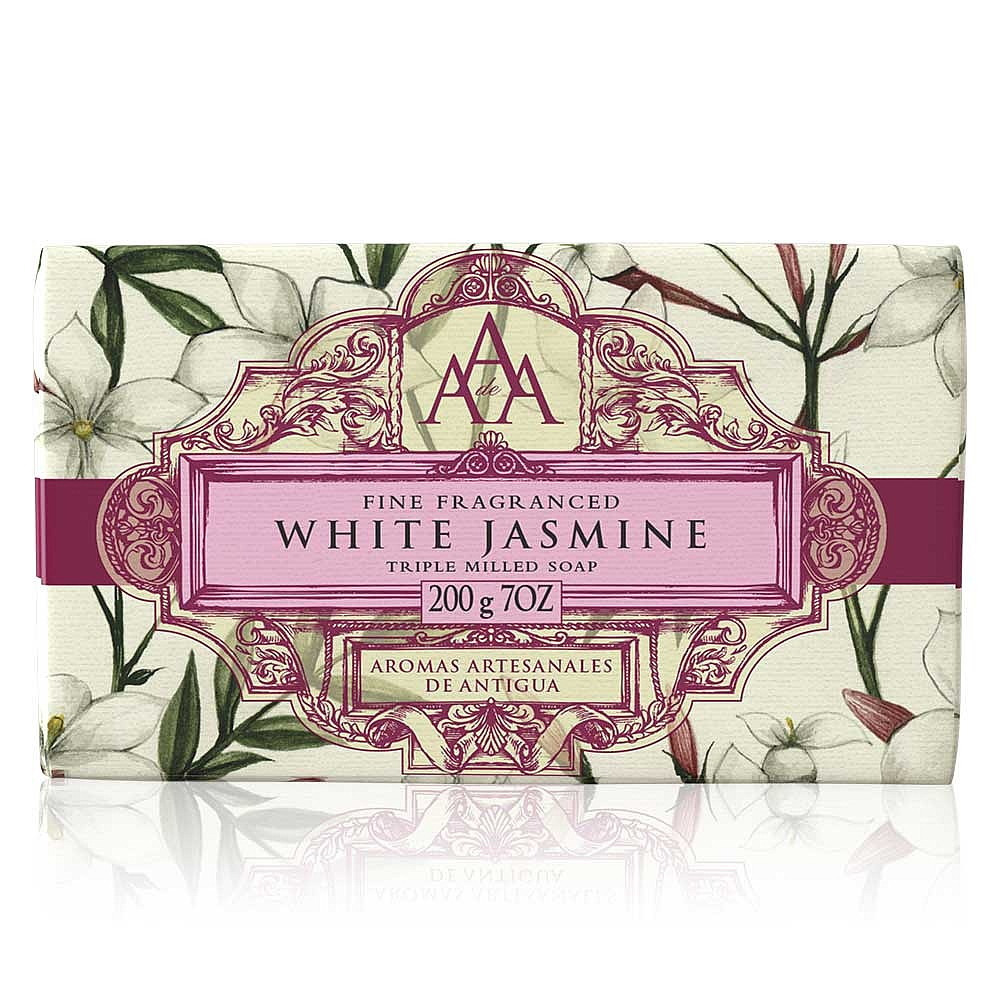 Luxury Wrapped Soap Bar White Jasmine Floral Scent Gift By Somerset Toiletry Co