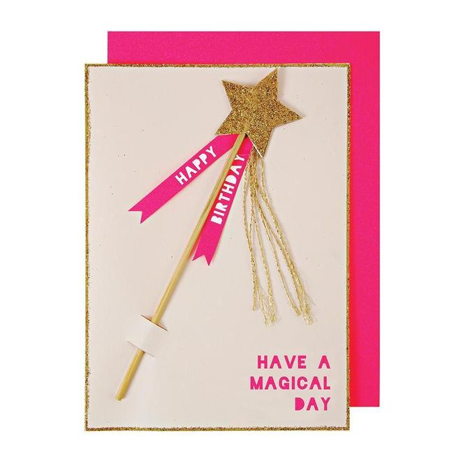 Click to view product details and reviews for Magic Wand Birthday Card.