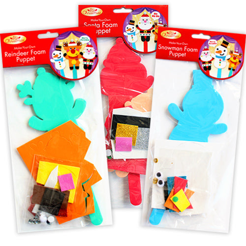 Make Your Own Christmas Foam Puppet Kit