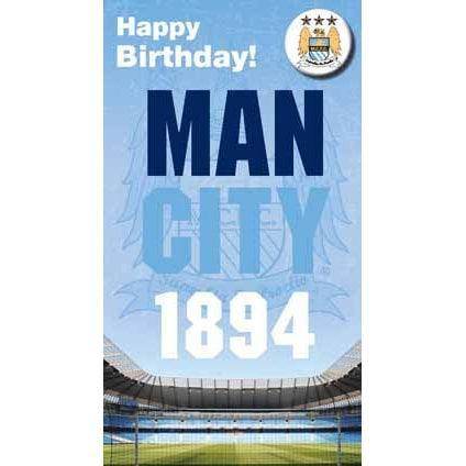 Click to view product details and reviews for Manchester City Happy Birthday Badged Card.