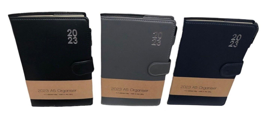 MantraRaj 2023 A5 Week To View Organiser Diary WTV For Student, Teacher, Home, Office, Business Year Planner For Traveling, Appointments Ideal For Recording Activities, Time Management (Grey)